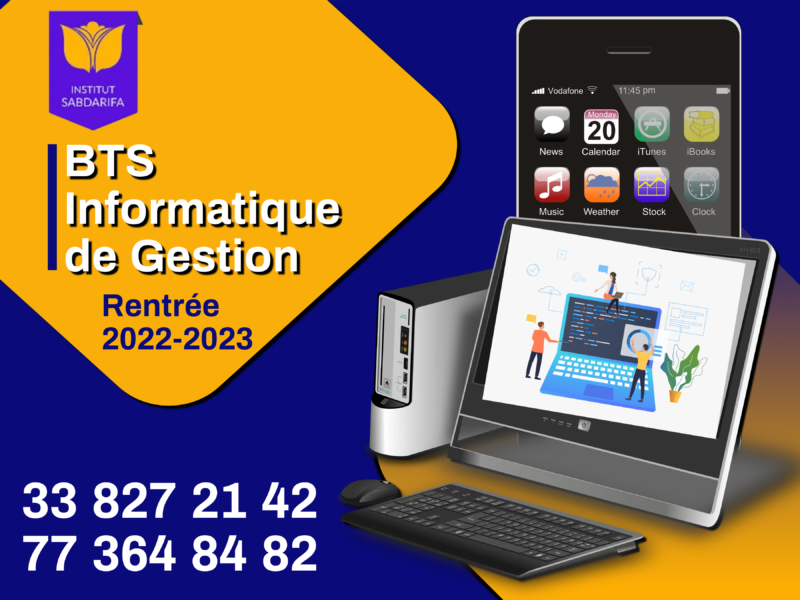 Rentrée académique 2022-2023 : Offre de bourse d’études en Informatique de Gestion à l’Institut SABDARIFA