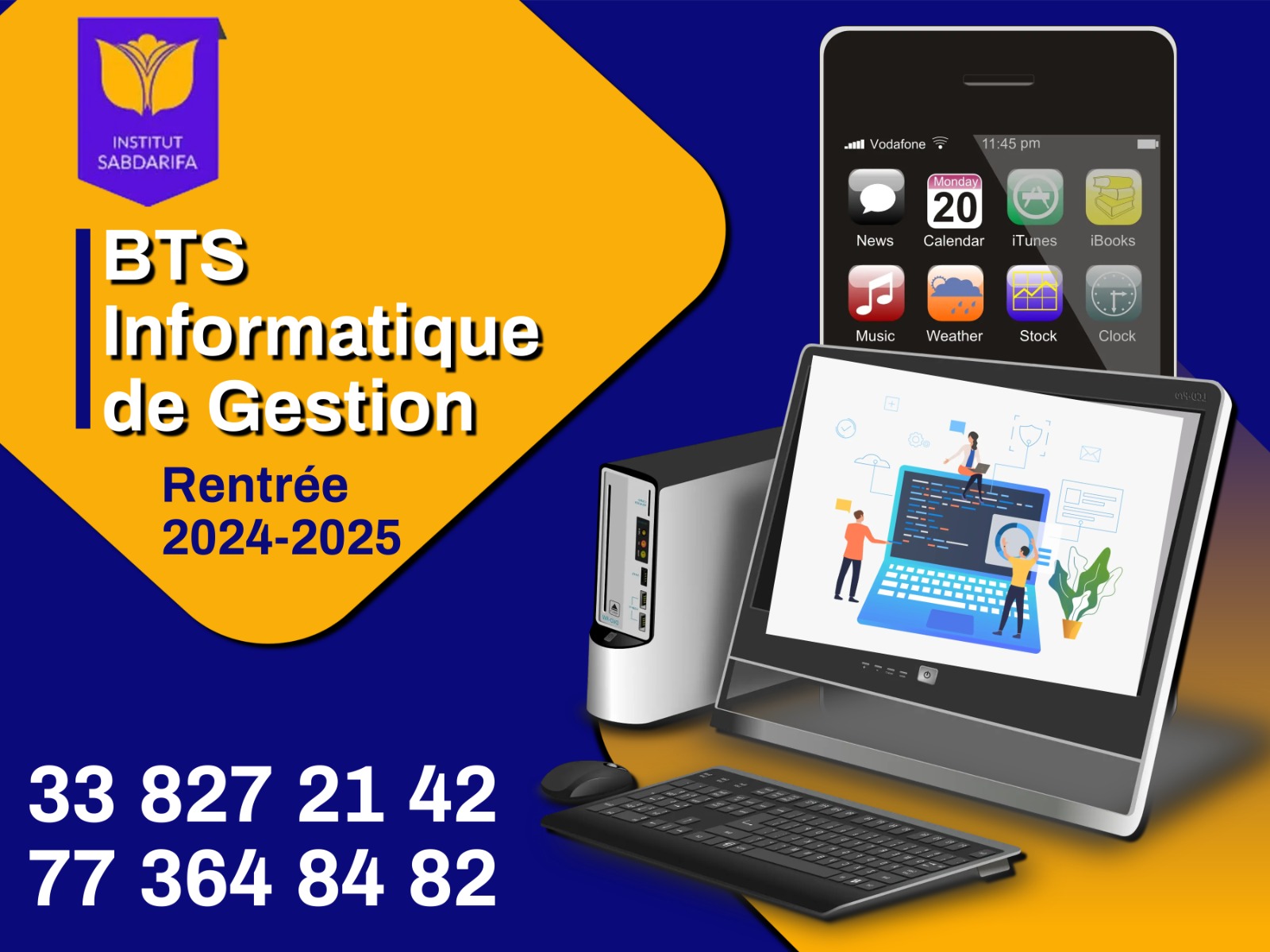 Rentrée Académique 2024-2025 : Offre de Bourse d’Etudes en Informatique de Gestion à l’Institut SABDARIFA