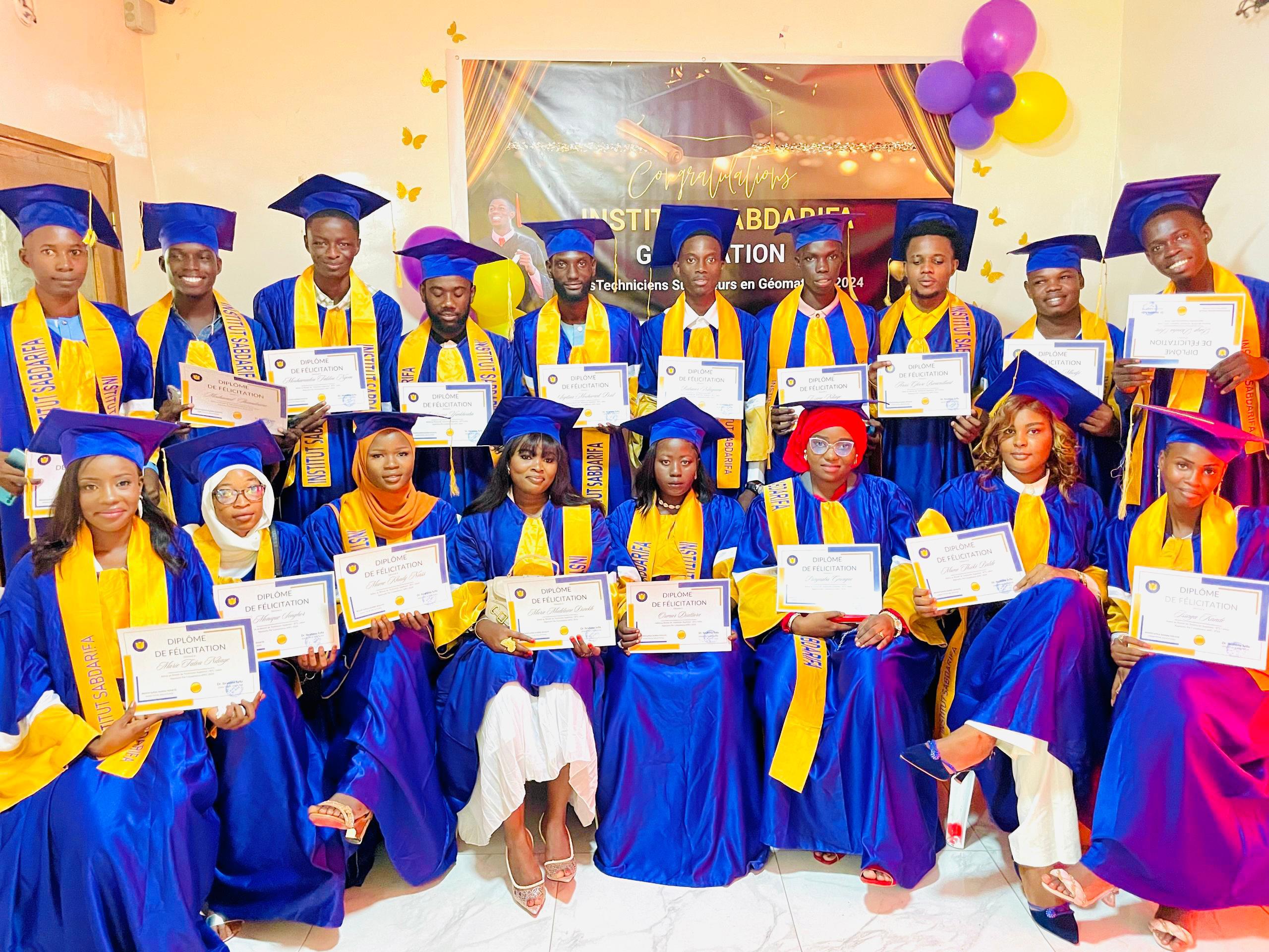 Célébration de l’Excellence à l’Institut SABDARIFA : Graduation de la sixième promotion des Étudiants en BTS Géomatique